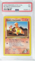 V1836: 2000: Blaine's Charmander: 60/132: 1ST Edition: Gym Challenge: PSA: 7: NM: 102261112